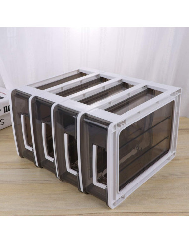 Organizador de Escritorio LIFKOME 2 Cajones Plástico Blanco