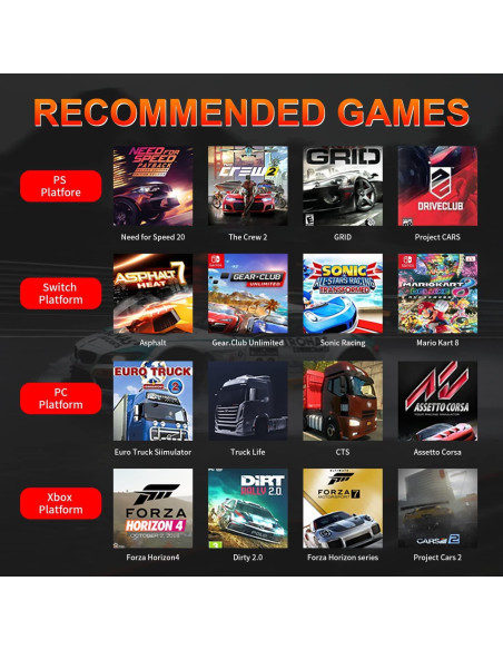 Volante DOYO R270 con Pedales para Xbox y PC - 270