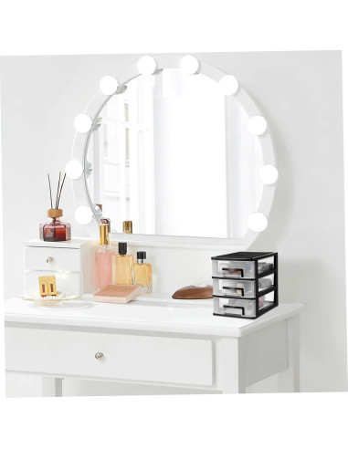 Organizador de Cajones de Plástico NUOBESTY 3 Capas Negro