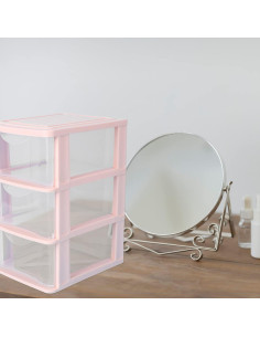 Organizador de Cajones Toyvian 3 Cajones Plástico Rosa 2