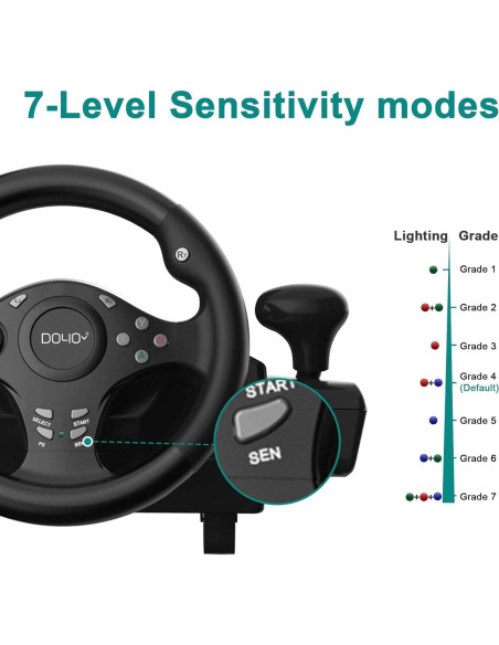 Volante DOYO R270 con Pedales para Xbox y PC - 270