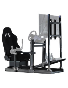 Soporte Simulador de Carreras Anman Cockpit Ajustable 154x80cm