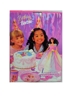 Barbie Cumpleaños Morena 1997 Mattel 32.5x24.6 cm 2