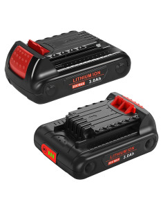 Baterías de Litio Ion 3.0Ah 20V Black+Decker - 2 Paquetes