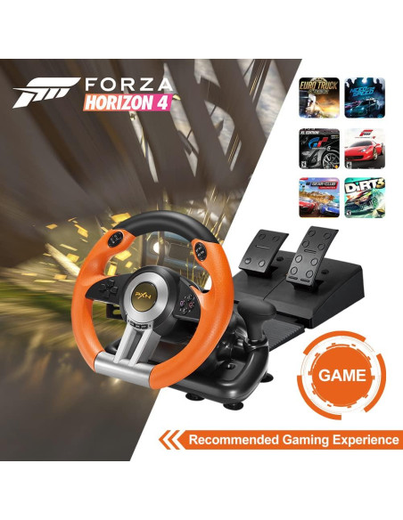 Volante de Simulación PXN V3 PRO con Pedales 180
