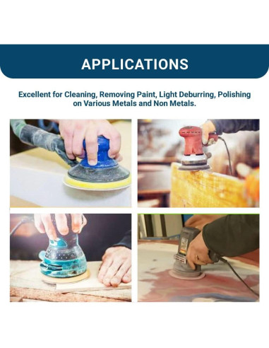 Discos de Acondicionamiento de Superficie 3" Benchmark Abrasives - Nylon Medio (Paquete de 25)