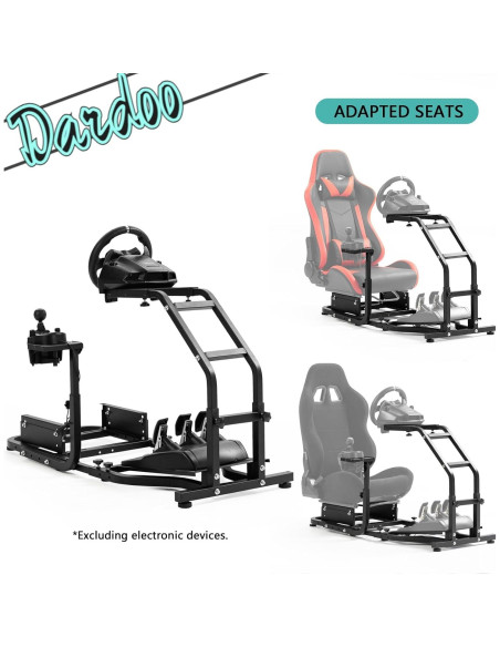 Cockpit Simulador de Carreras Dardoo Soporte Ajustable
