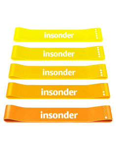 Juego de 5 Bandas de Resistencia Insonder - Fitness y Terapia