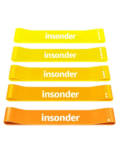 Juego de 5 Bandas de Resistencia Insonder - Fitness y Terapia