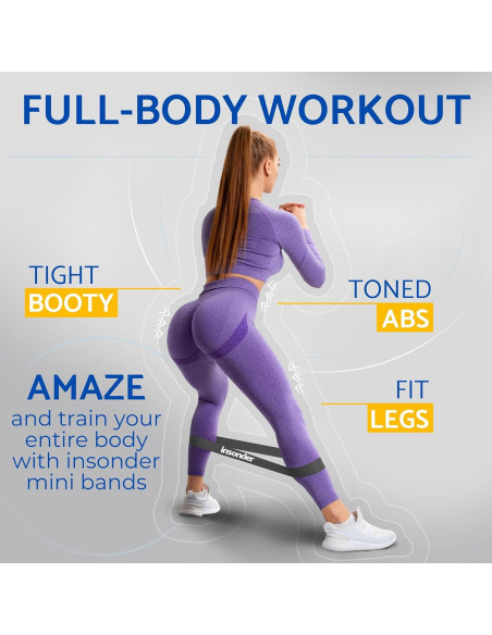 Juego de 5 Bandas de Resistencia Insonder - Fitness y Terapia