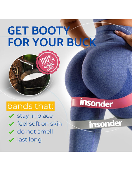 Juego de 5 Bandas de Resistencia Insonder - Fitness y Terapia