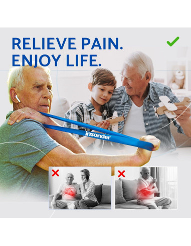Juego de 5 Bandas de Resistencia Insonder - Fitness y Terapia