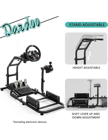 Cockpit Simulador de Carreras Dardoo Soporte Ajustable