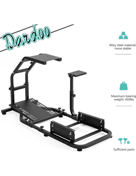 Cockpit Simulador de Carreras Dardoo Soporte Ajustable