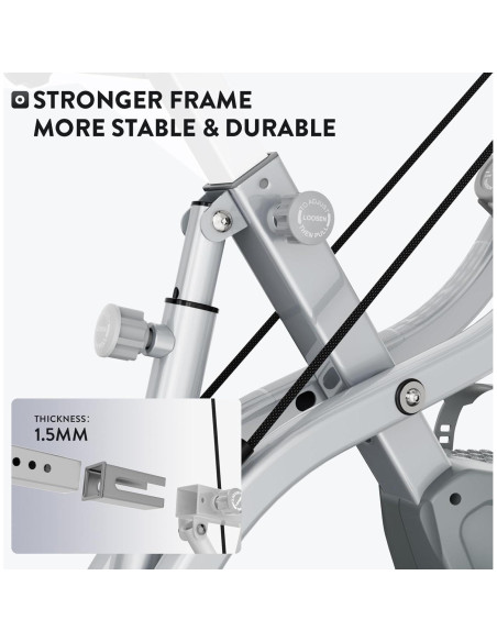 Bicicleta de Ejercicio Plegable Birdfeel 5-en-1 Resistencia Magnética