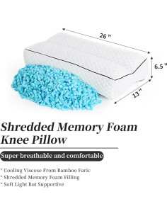 Almohada Viscoelástica BALAPET para Rodillas 66 cm 2