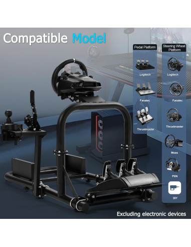 Cockpit PRO Simulador de Carreras Anman Ajustable 82.77x57.43cm
