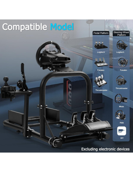 Cockpit PRO Simulador de Carreras Anman Ajustable 82.77x57.43cm Cockpit PRO Simulador de Carreras Anman Ajustable 82.77x57.43cm