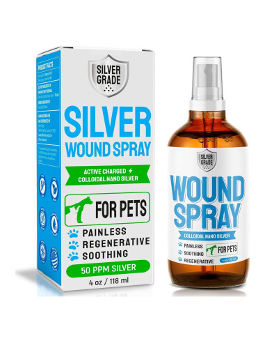 Spray para Heridas Silver Grade 113.4g - Cuidado para Mascotas