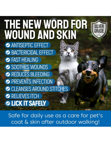 Spray para Heridas Silver Grade 113.4g - Cuidado para Mascotas