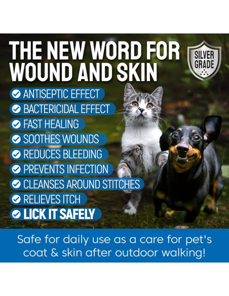 Spray para Heridas Silver Grade 113.4g - Cuidado para Mascotas