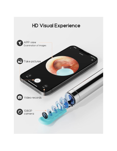 Limpiador de Cera de Oídos Bebird C3 con Cámara 1080p