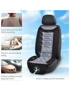 Cojín Refrigerante Snailax SL-252 con Masaje y Ventilador 12V 2