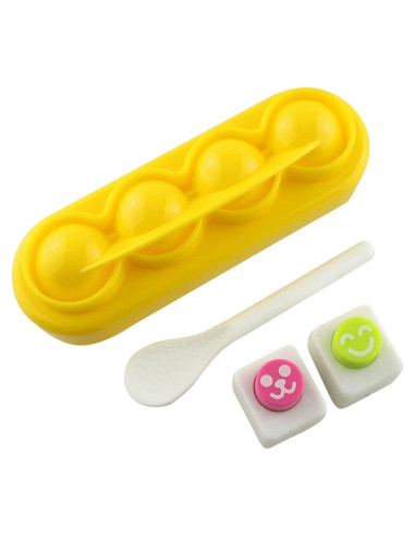 Moldeador de Sushi JCBIZ 4 Piezas para Bolas de Arroz
