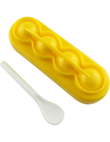 Moldeador de Sushi JCBIZ 4 Piezas para Bolas de Arroz