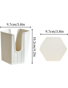 Soporte de Taza de Papel Silicona HAN SHENG Beige 10.2cm 2