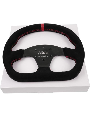 Volante de Carreras RASTP 32.5cm Cuero Suede Negro