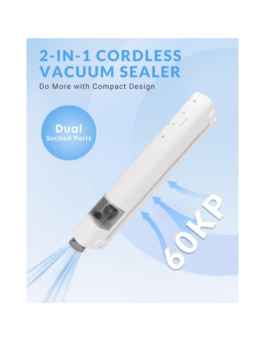 Máquina de Sellado al Vacío ZOES HOMEWARE 2025 Compacta 60kPa