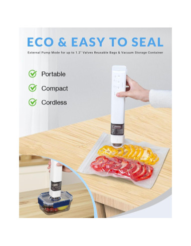 Máquina de Sellado al Vacío ZOES HOMEWARE 2025 Compacta 60kPa