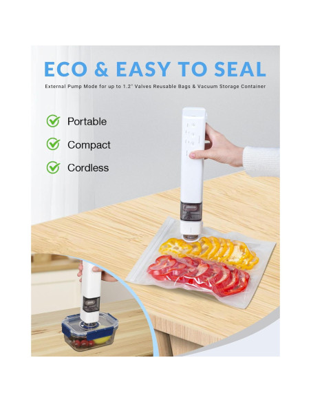 Máquina de Sellado al Vacío ZOES HOMEWARE 2025 Compacta 60kPa