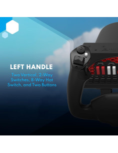 Yugo de Simulador de Vuelo Honeycomb Alpha con Panel 2