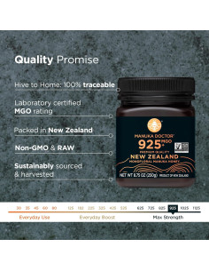 Miel de Manuka Monofloral Manuka Doctor MGO 925+ 247.5 g 2