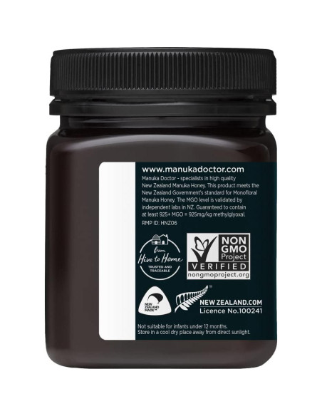 Miel de Manuka Monofloral Manuka Doctor MGO 925+ 247.5 g