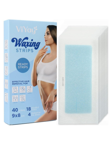 Cintas de Cera Duales Aemerry 40 Unidades Hipoalergénicas