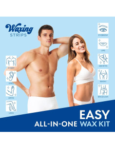 Cintas de Cera Duales Aemerry 40 Unidades Hipoalergénicas 2