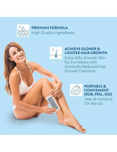 Cintas de Cera Duales Aemerry 40 Unidades Hipoalergénicas