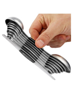 Juego de Cucharas Medidoras Magnéticas Zulay Kitchen 8 Pzas