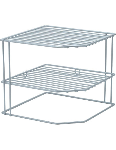 Estante de Esquina Kitchen Details 3 Niveles Hierro Gris