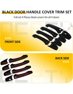 Cubiertas de Manijas de Puerta OCPTY para Jeep y Dodge 4 Pcs 2