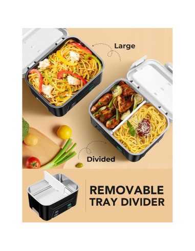 Caja de Almuerzo Eléctrica EAST OAK 5.5 Tazas Sin Cable