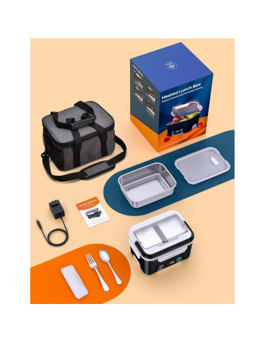 Caja de Almuerzo Eléctrica EAST OAK 5.5 Tazas Sin Cable