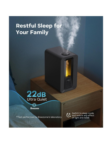 Humidificador ultrasónico BREEZOME 6L con difusor de aceites