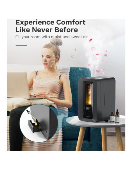 Humidificador ultrasónico BREEZOME 6L con difusor de aceites
