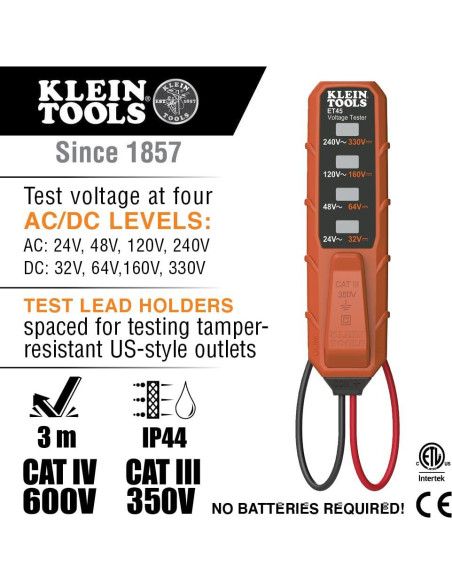 Kit de Multímetro Digital Klein Tools MM320KIT 600V