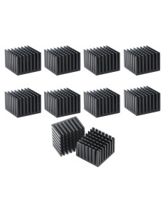 10 Disipadores de Calor de Aluminio 28x28x20mm JIUWU para Raspberry Pi