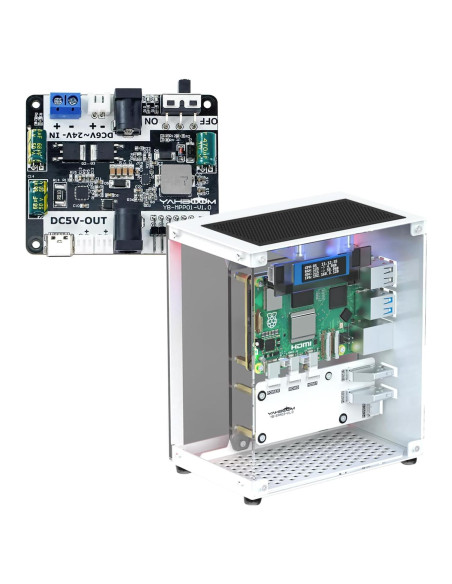 Placa de Expansión de Potencia Yahboom para Raspberry Pi 5 8GB